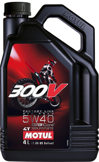 Moottoriöljy MOTUL 300V 4T FL 5W40 4L
