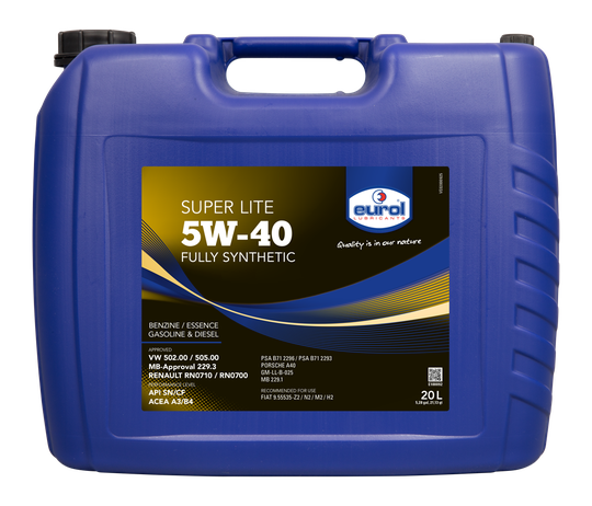 Moottoriöljy EUROL 5W40 SUPER LITE 20L