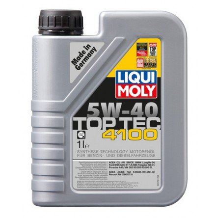Moottoriöljy LIQUI MOLY TOP TEC 4100 5W40 1L