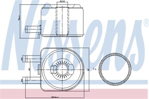 Öljynjäähdytin, moottoriöljy, CITROËN,FIAT,LANCIA,PEUGEOT,SUZUKI, 1103.H4, 1103.N1, 1103G7, 1660067G00, 1660067G01, 9632377980, 96378129