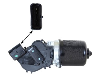 Pyyhkijän moottori, Edessä, RENAULT LAGUNA II, LAGUNA Grandtour II, 7701208533, 82 00 317 212, 8200000526, 8200317213