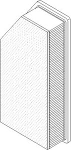 Ilmansuodatin, CITROËN C5 III, C5 Break III, C6, PEUGEOT 407, 407 Coupé, 407 SW, 1444 QA, 1444 QK, 1444 WL
