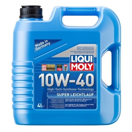 Moottoriöljy LIQUI MOLY SUPER LEICHTLAUF 10W40 4L