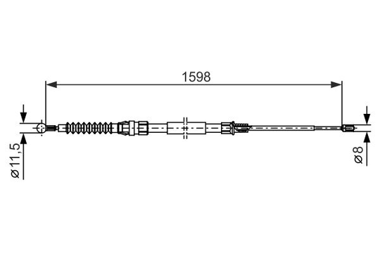Käsijarruvaijeri BOSCH 1 987 482 379