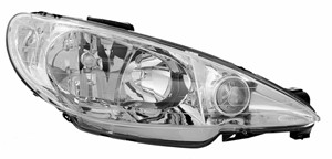 Ajovalo, Vasen, PEUGEOT 206 CC, 206 Halvkombi, 206 Sedan, 206 SW, 206 Van, 6204S9
