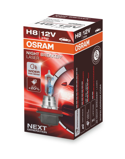 Halogeeni poltin OSRAM NIGHT BREAKER LASER 12V H8 35W