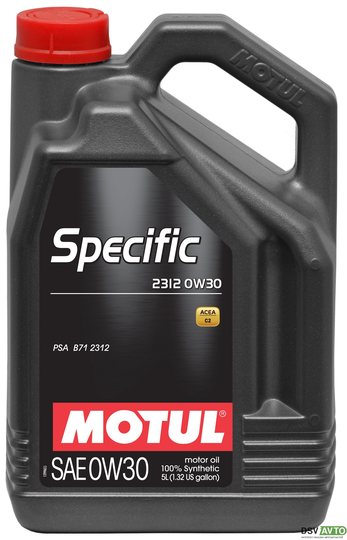 Moottoriöljy MOTUL SPECIFIC 2312 PSA 0W30 5L