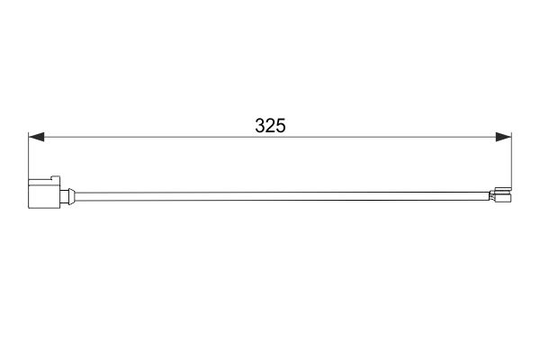 Jarrupalan kulumisen ilmaisin BOSCH 1 987 474 567