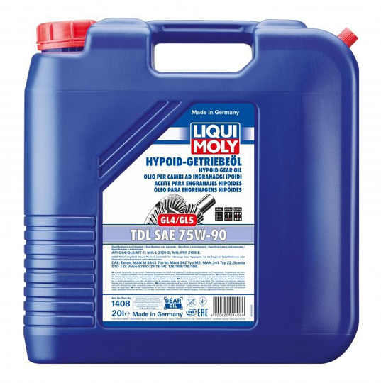 Vaihteistoöljy LIQUI MOLY LIQUI MOLY 1408 75W90 TS 20L