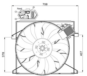 Tuuletin, moottorin jäähdytys, MERCEDES-BENZ M-KLASS [W163], 0-97149237-0, 1635000293, 8-97314-118-0, 8-97314118-0, 97314118, A163500029
