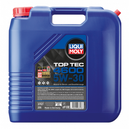 Moottoriöljy LIQUI MOLY TOP TEC 4600 5W30 20L