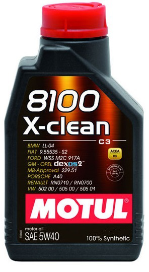 Moottoriöljy MOTUL 8100 X-CLEAN 5W40 2L