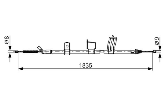 Käsijarruvaijeri BOSCH 1 987 482 341