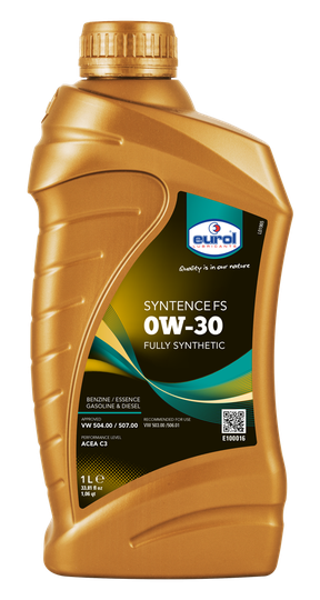 Moottoriöljy EUROL 0W30 SYNTENCE FS 1L