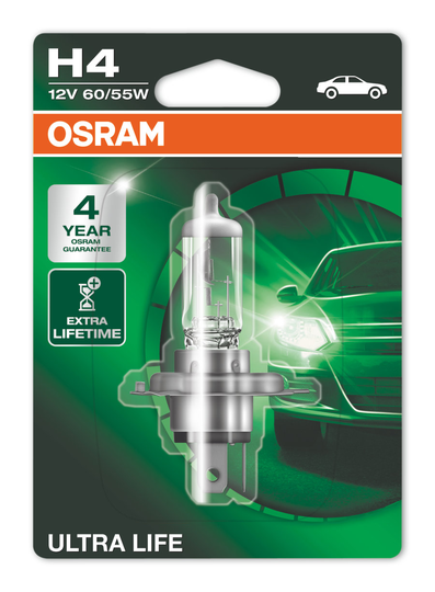 Halogeeni poltin OSRAM ULTRA LIFE 12V H4 60/55W