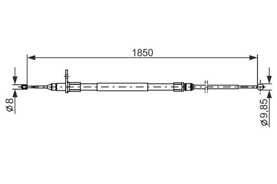 Käsijarruvaijeri BOSCH 1 987 482 255