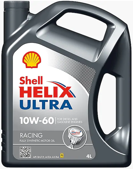 Moottoriöljy SHELL HELIX ULTRA RACING 10W60 4L