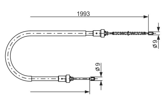 Käsijarruvaijeri BOSCH 1 987 482 233
