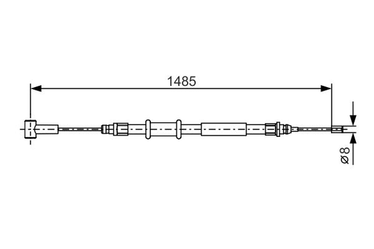 Käsijarruvaijeri BOSCH 1 987 482 214