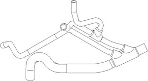 Jäähdyttimen letku, RENAULT, 7700 829 999, 8200 027 033