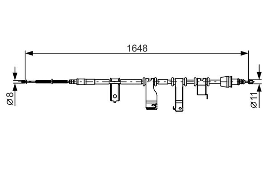 Käsijarruvaijeri BOSCH 1 987 482 350
