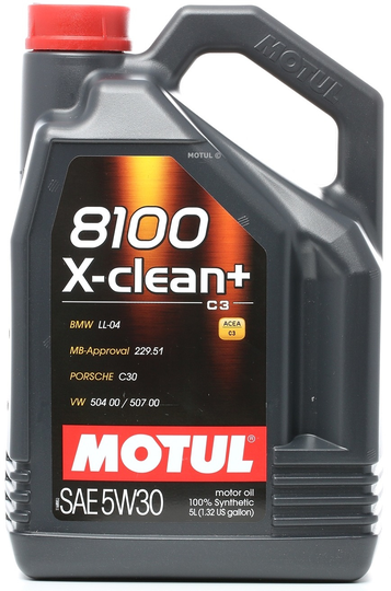 Moottoriöljy MOTUL 8100 X-CLEAN+ 5W30 5L