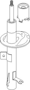 Iskunvaimennin, Etuakseli, vasen, FORD FOCUS I, FOCUS Sedan I, FOCUS Turnier I, 1 074 101, 1 088 220, 1 088 226, 1 088 227
