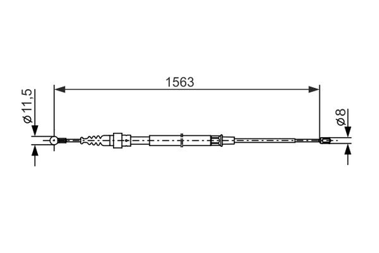 Käsijarruvaijeri BOSCH 1 987 477 891