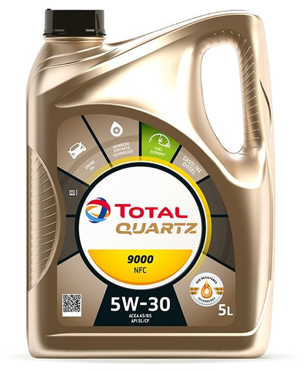 Moottoriöljy TOTAL 5W30 QUARTZ 9000 NFC 5L