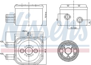 Öljynjäähdytin, moottoriöljy, AUDI,FORD,SEAT,SKODA,VW, 028 117 021C, 028 117 021E, 028 117 021H, 028.117.021 C, 028117021, 028117021C, 0