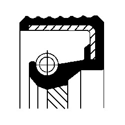 Akselitiiviste, kampiakseli, Vaihteiston puoli, FORD, 1472927, 1481477, 1614763, 1614764, 70HM6701A1A, 70HM6701A3A, 83HM6701A1A, 83HM670